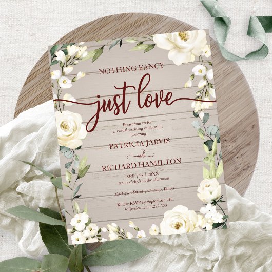 Papier Faire-Part de Mariage Pas Cher Fleur Simple
