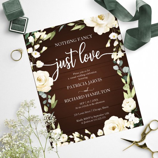 Papier Faire-Part de Mariage Pas Cher Fleur Simple