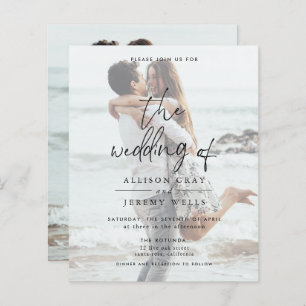 Papier Faire-part de mariage photo