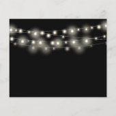 Papier Faire-part de mariage photo avec feuillage noir Bu (Dos)