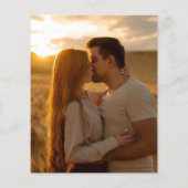 Papier Faire-part de mariage photo Budget Bourgogne (Dos)