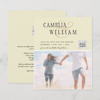 Papier FAIRE-PART DE MARIAGE photo BUDGET Date d'enregist