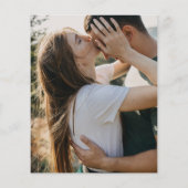 Papier Faire-part de mariage photo Budget de script moder (Dos)