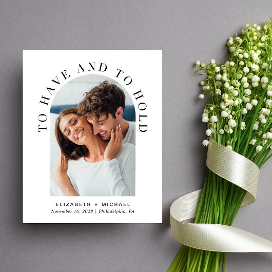 Papier Faire-part de mariage photo Budget Moderne Arc