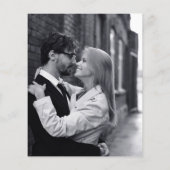 Papier Faire-part de mariage photo Budget simple de typog (Dos)