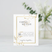 Papier Faire-part de mariage photo budgétaire Date d'enre (Debout devant)