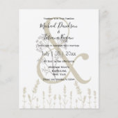 Papier faire-part de mariage photo code qr botanique mini (Devant)