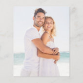 Papier Faire-part de mariage photo confettis arc-en-ciel (Dos)