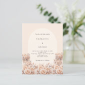 Papier Faire-part de mariage photo en arc rose de pêche c (Debout devant)