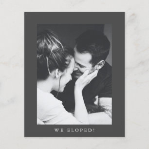 Papier Faire-part de mariage photo évasion Budget Minimal