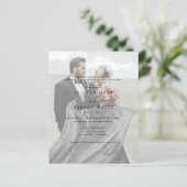 Papier Faire-part de mariage photo moderne (Debout devant)