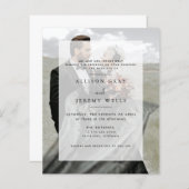 Papier Faire-part de mariage photo moderne (Devant / Derrière)