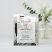 Papier Faire-part de mariage photo moderne (Debout devant)