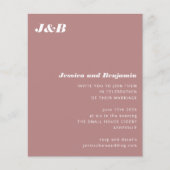 Papier Faire-part de mariage photo Rose Monogramme Budget (Devant)