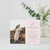 Papier Faire-Part de Mariage Photo Script Budget (Debout devant)