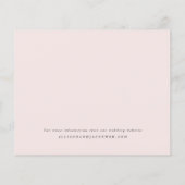 Papier Faire-Part de Mariage Photo Script Budget (Dos)