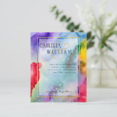 Papier FAIRE-PART DE MARIAGE PRIDE EN COURSE Encre LeahG (Debout devant)