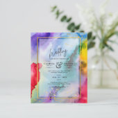 Papier FAIRE-PART DE MARIAGE PRIDE EN COURSE Encre LeahG (Debout devant)