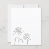 Papier Faire-part de mariage rose Gold Floral Budget (Dos)