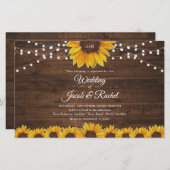 Papier Faire-part de mariage Russe des lumières à chaîne (Devant / Derrière)