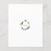 Papier Faire-part de mariage rustique à budget avec fleur (Dos)