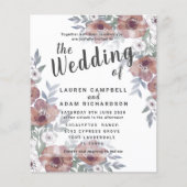 Papier Faire-part de mariage rustique à petit budget oran (Devant)