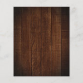 Papier Faire-part de mariage rustique avec pot de verdure (Dos)