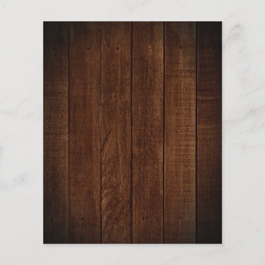 Papier Faire-part de mariage rustique avec pot de verdure (Dos)