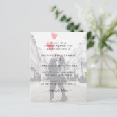 Papier Faire-part de mariage simple et moderne à petit bu (Debout devant)