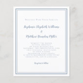 Papier Faire-part de mariage simple et moderne à petit bu (Devant)