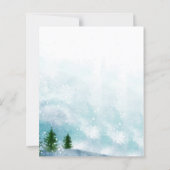 Papier Faire-part de mariage Teintes bleues de matin d'hi (Dos)