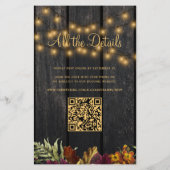 Papier Faire-part de mariage tout-en-un à budget rustique (Dos)