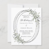 Papier Faire-part de mariage verdoyant (Devant)