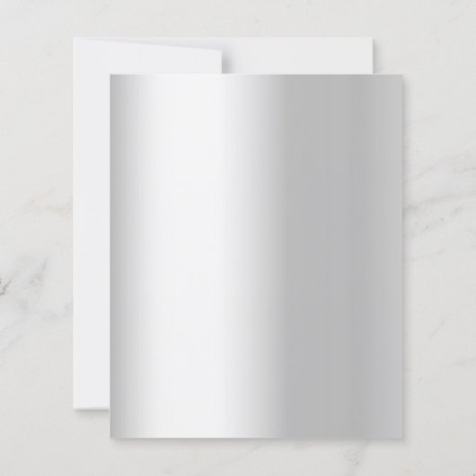 Papier Faire-part de mariage verdoyant de pin cône argent (Dos)