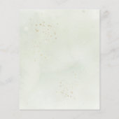 Papier Faire-part de mariage vert eucalyptus budget (Dos)