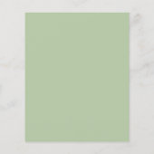 Papier Faire-part de mariage vert tropical pas cher (Dos)
