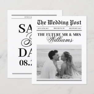 Papier Faire-Part de Mariage Vintage Budget "Save the Dat