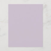 Papier Faire-part de mariage violet Budget Botanical Prot (Dos)