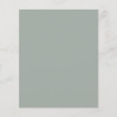 Papier Faire-part de mariage virtuel Budget Foliage Sage (Dos)