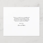 Papier Faire-part de naissance Bébé Script Budget 3 Photo (Dos)