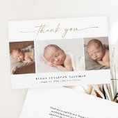 Papier Faire-part de naissance Bébé Script Budget 3 Photo