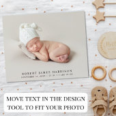 Papier Faire-part de naissance Collage de photos budgétai