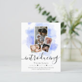 Papier FAIRE-PART DE NAISSANCE de collage de photos BUDGE (Debout devant)