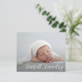 Papier Faire-part de naissance de collage multiphoto budg (Debout devant)