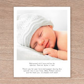 Papier Faire-part de naissance de collage photo moderne