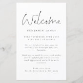 Papier Faire-part de naissance de Merci d'accueil de phot (Devant)