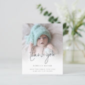 Papier Faire-part de naissance de Merci de superposition  (Debout devant)