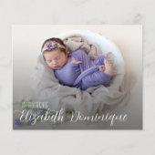 Papier Faire-part de naissance photo multiple du budget (Devant)