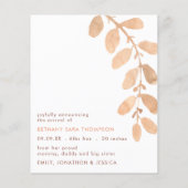 Papier Faire-part de naissance photo pour bébé Lion migno (Dos)