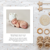 Papier Faire-part de naissance Photos de bienvenue du bud